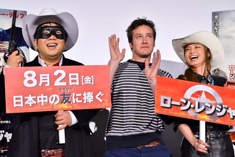 Armie Hammer Promotes The Lone Ranger In Tokyo Without Johnny Depp