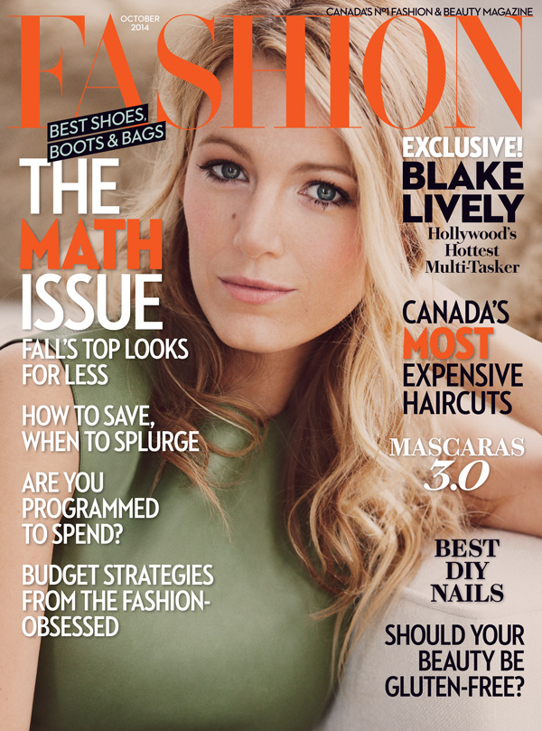Blake Lively Covers Fashion Magazine October 2014 Lainey