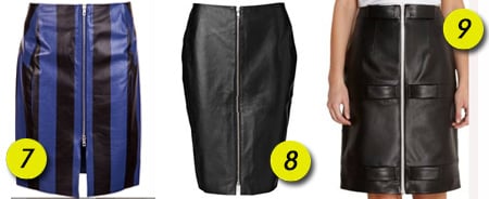 Blake Lively's leather skirt options