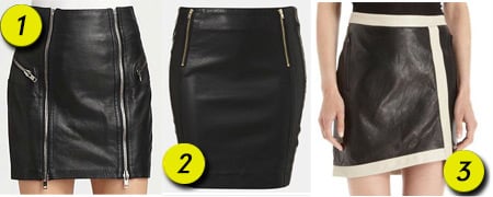 Blake Lively's leather skirt options