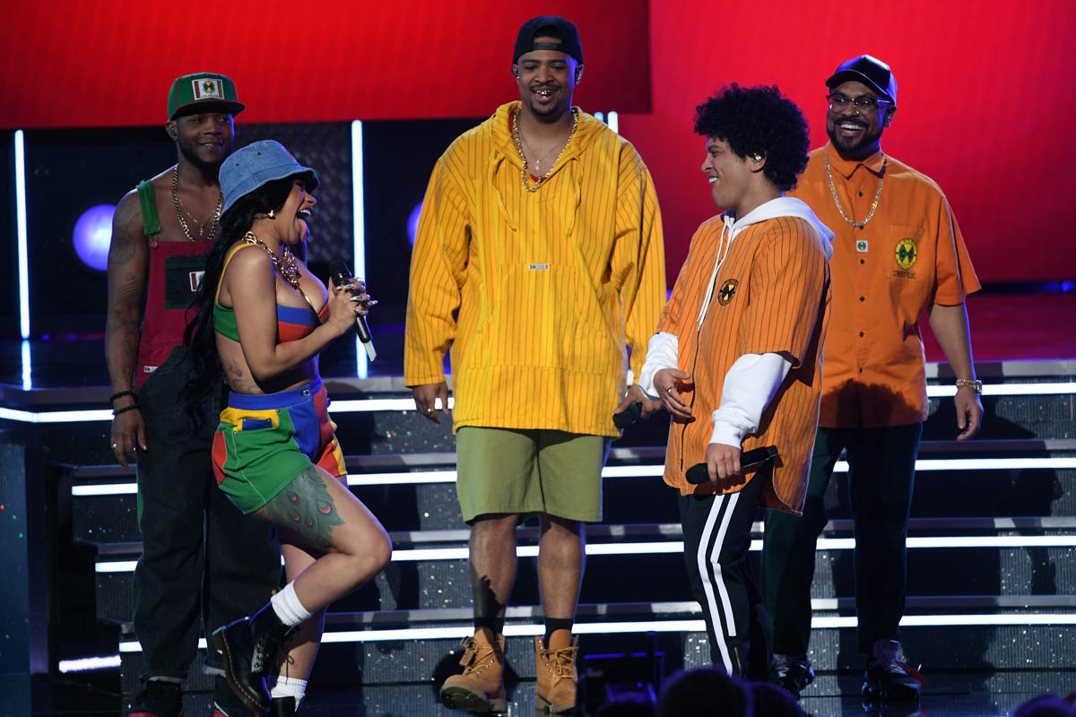 Bruno Mars and Cardi B bring the joy with Finesse performance at the Grammys1200 x 800