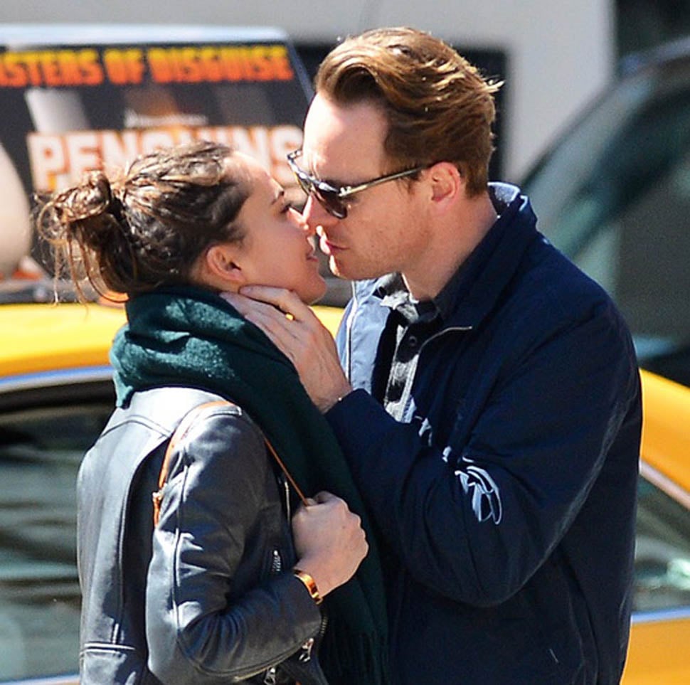 Michael Fassbender And Alicia Vikander Kissing In New York