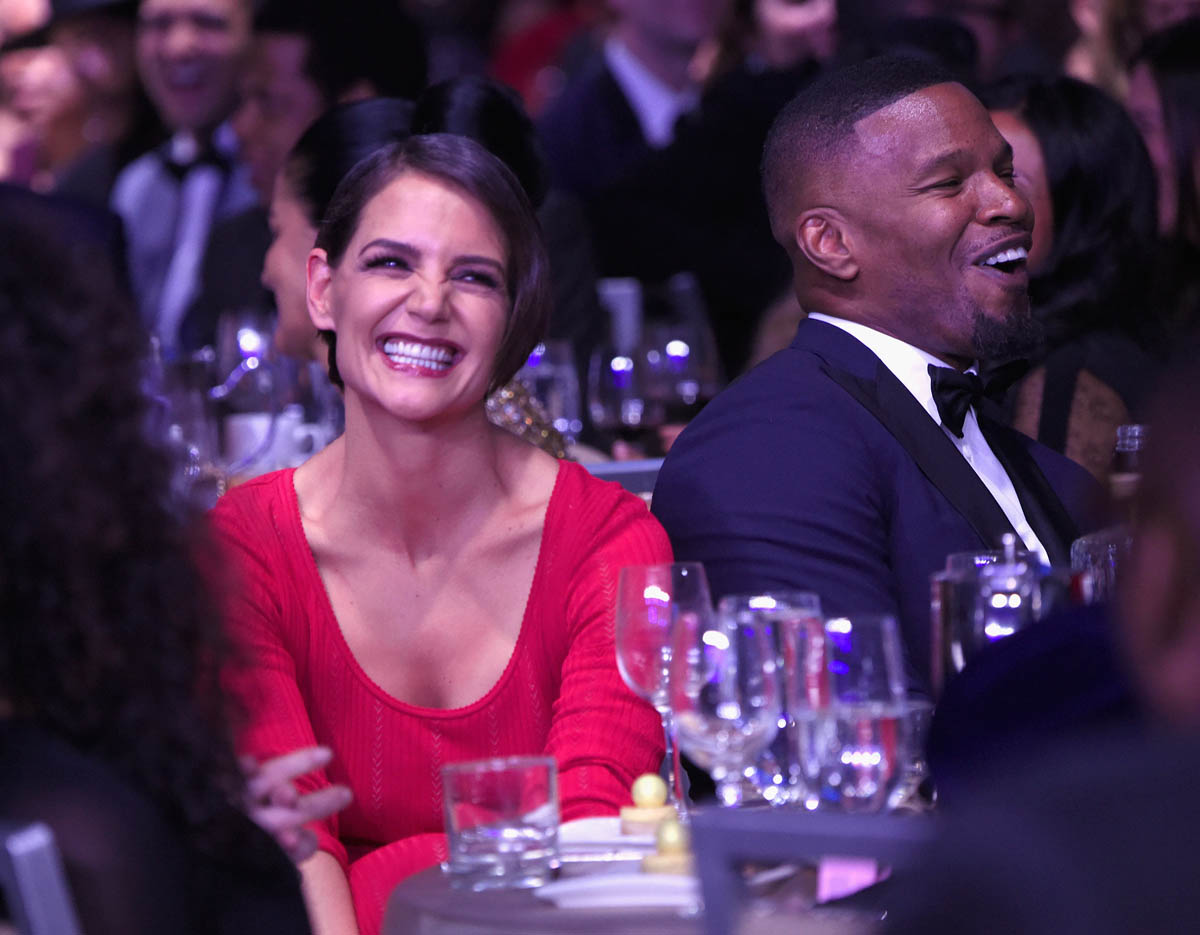 Katie Holmes and Jamie Foxx attend Clive Davis' annual pre-Grammys gala together