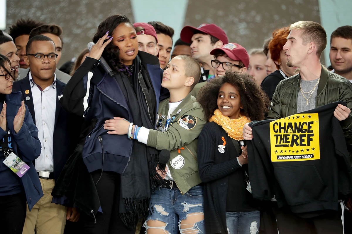 Jennifer Hudson sings The Times They Are A Changin' at March For Our Lives