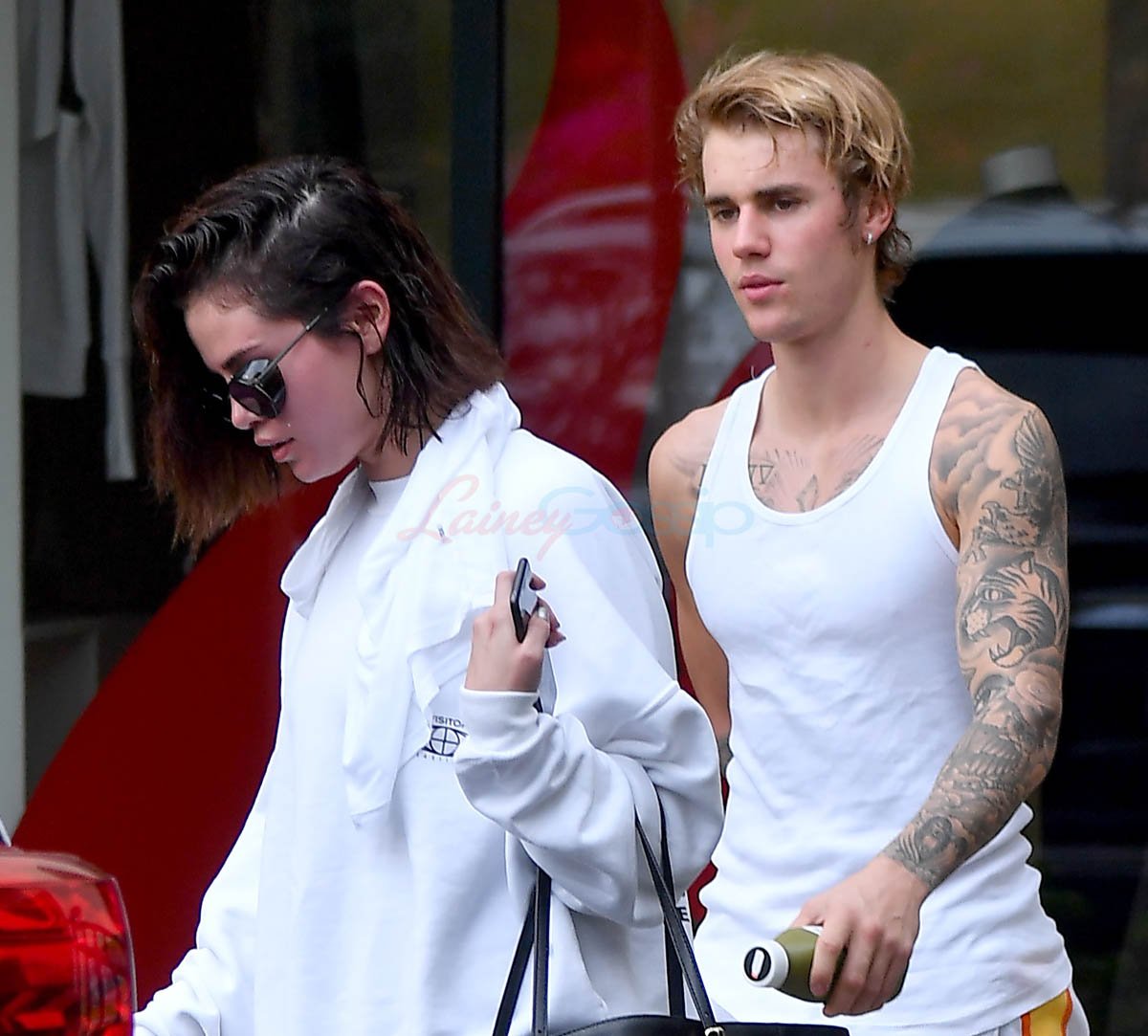 Selena Gomez and Justin Bieber leave a hot pilates class together in LA