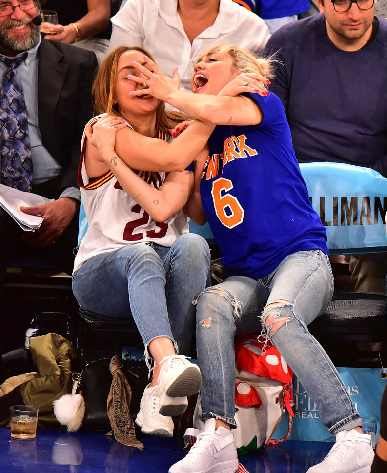 Miley Cyrus Confirmed To Be Judge On The Voice And Courtside At Knicks Game Wearing Engagement