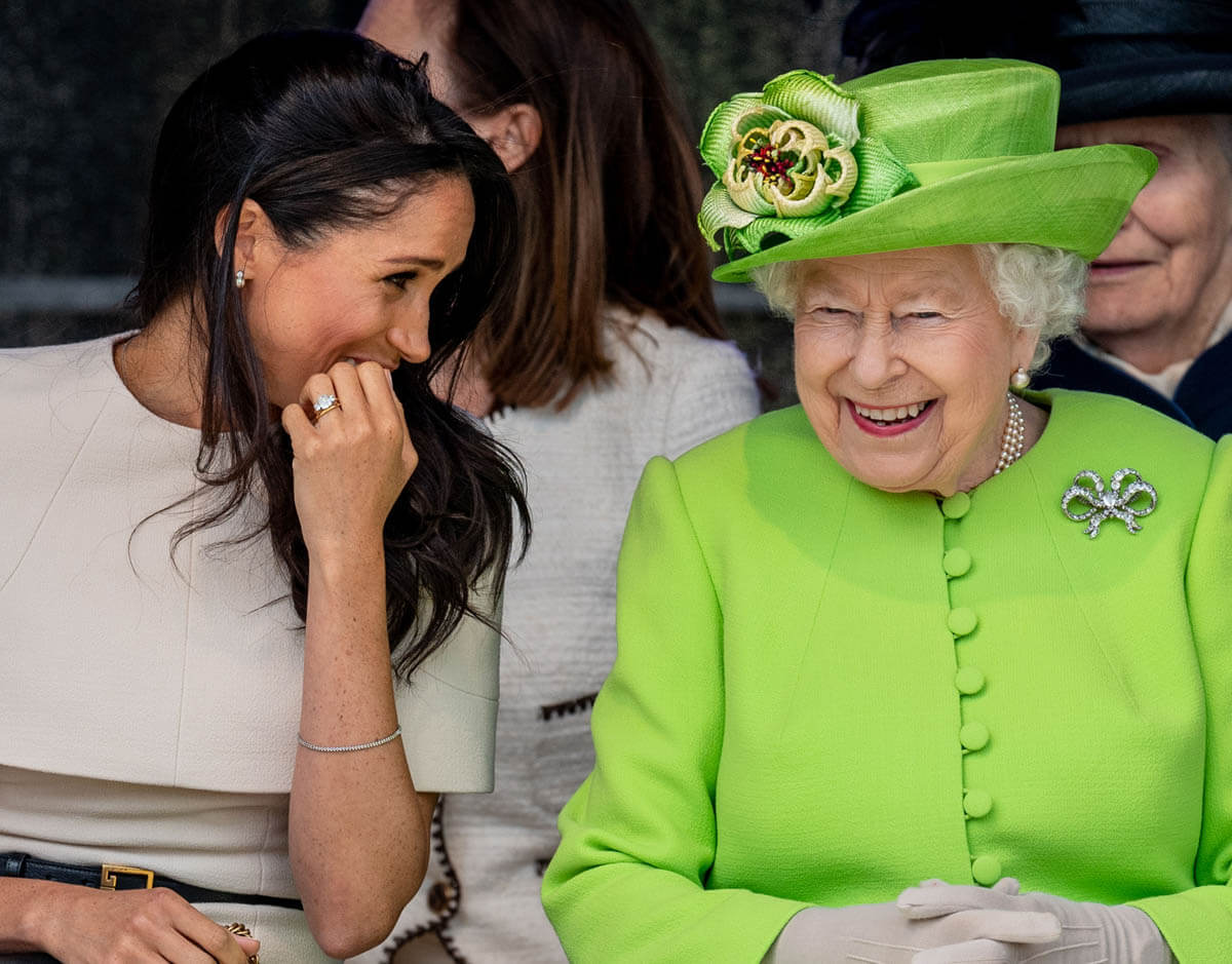 Meghan Markle's day with the Queen was full of smiles