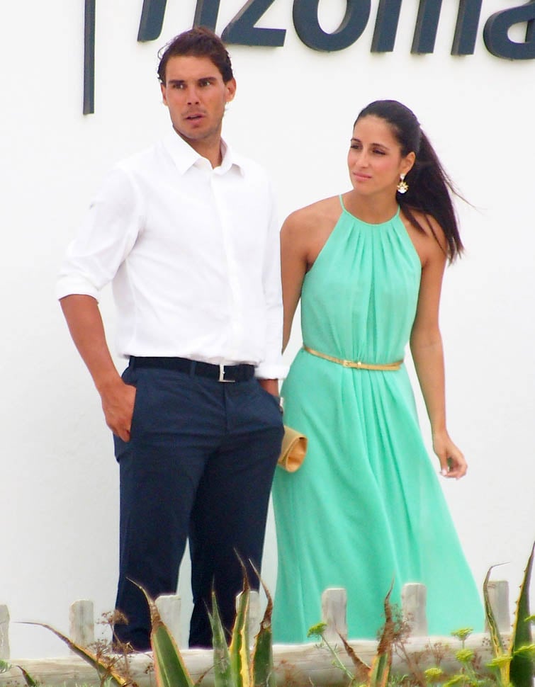 Rafael Nadal and Xisca at a wedding in Spain|Lainey Gossip