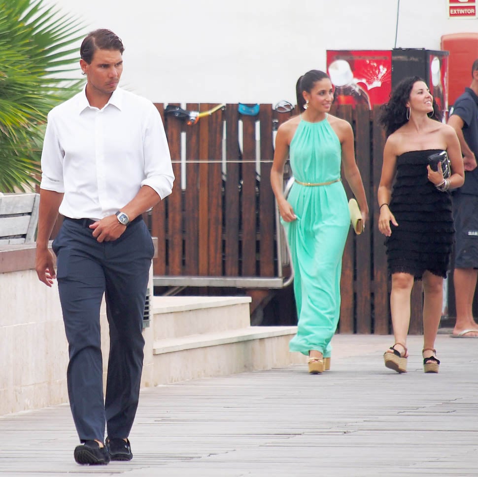 Rafael Nadal and Xisca at a wedding in Spain|Lainey Gossip