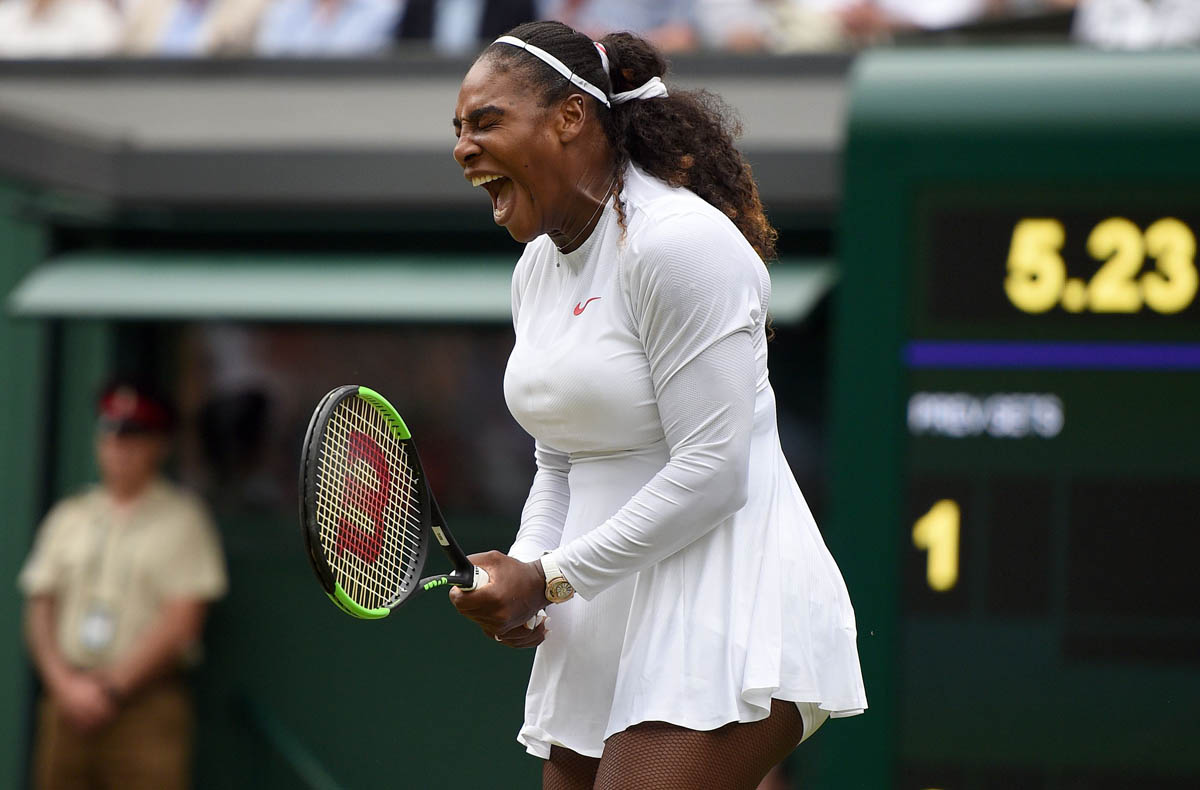 Serena Williams wins second round match at Wimbledon and Intro for July 5, 20181200 x 790