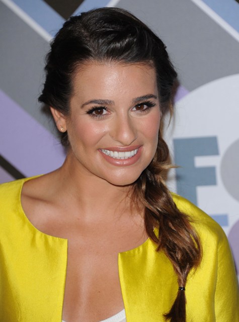 Lea Michele In Yellow And Whi