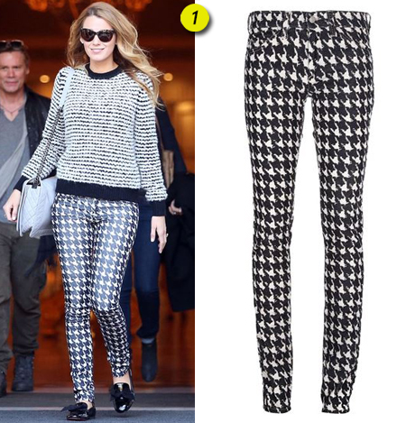 Sasha Finds: Blake’s houndstooth pants and outfit