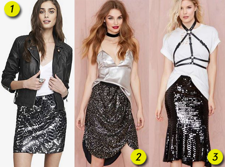 Sasha Finds: Holiday Sequined Skirts 2014