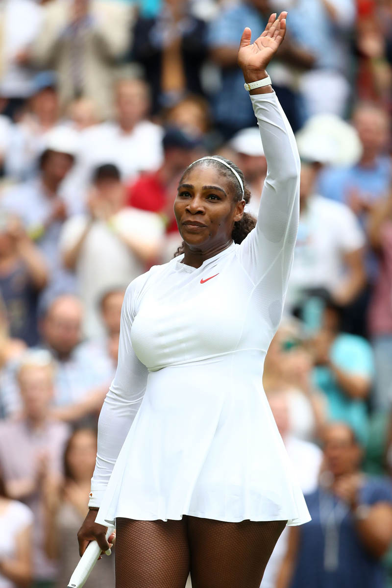 Serena Williams wins second round match at Wimbledon and Intro for July