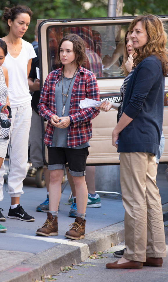 Allison Janney and Ellen Page continue to shoot Tallulah in New York ...
