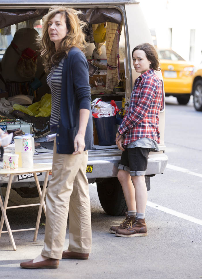 Allison Janney and Ellen Page continue to shoot Tallulah in New York ...