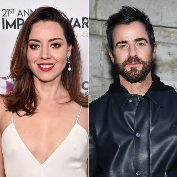Aubrey Plaza and Justin Theroux photographed together in New York