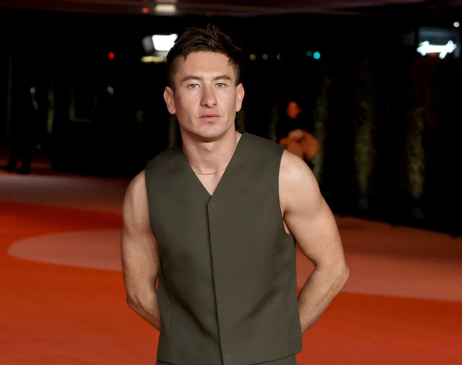 Barry Keoghan was sleeveless and sexy at the Academy Museum Gala last