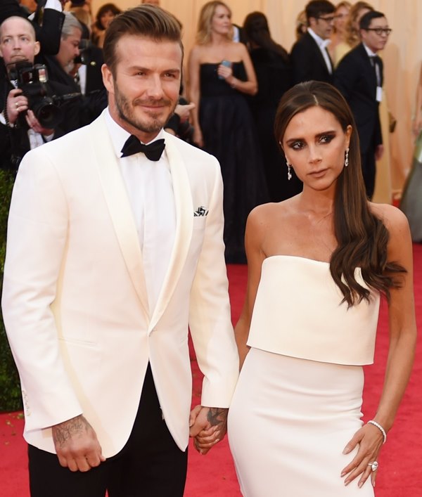 Victoria and David Beckham at the MET Gala 2014|Lainey Gossip ...