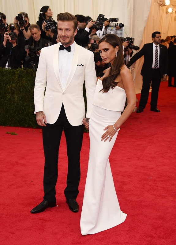 Victoria and David Beckham at the MET Gala 2014|Lainey Gossip ...