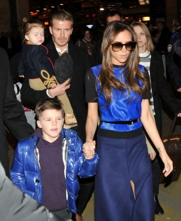 The Beckhams arrive in Paris ahead of Fashion Week|Lainey Gossip ...