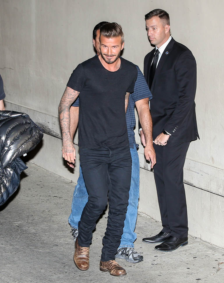 David Beckham talks about embarrassing his kids on Kimmel|Lainey Gossip ...