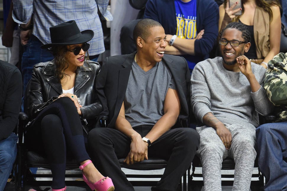 Jay-Z and Kendrick Lamar Aced Athleisure at a Clippers Game