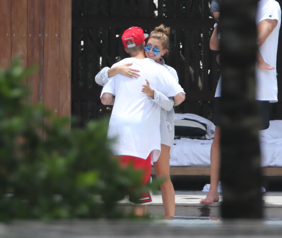 Justin Bieber And Hailey Baldwin Affectionate With Each