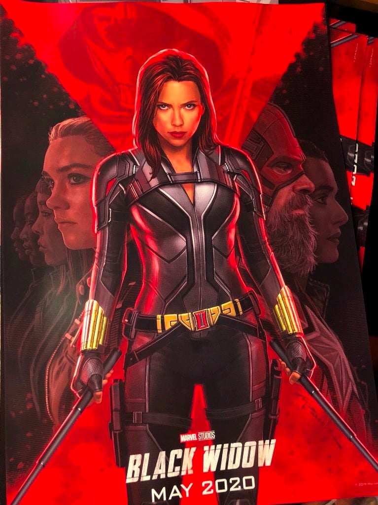 Offiicial poster for Marvel's Black Widow released at D23