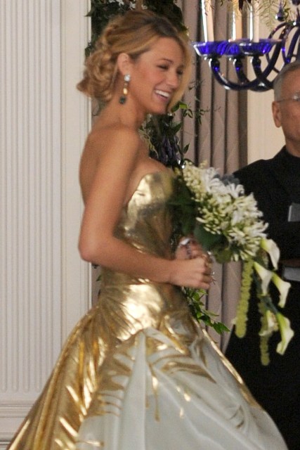 Blake Lively's ugly wedding dress on Gossip Girl