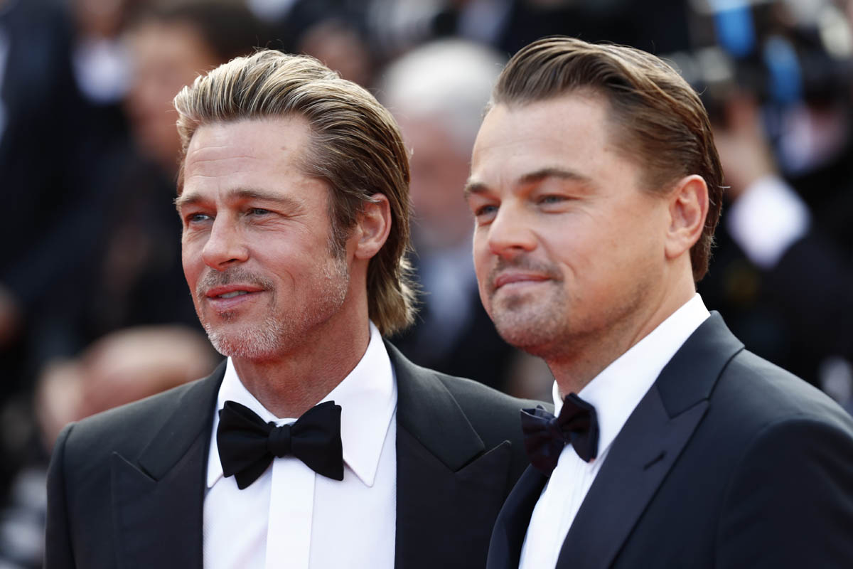 Brad Pitt and Leonardo DiCaprio side by side in Cannes as they promote Once Upon a ...