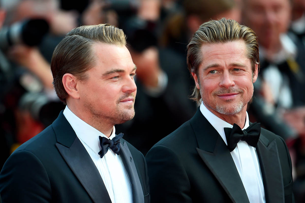 Brad Pitt and Leonardo DiCaprio side by side in Cannes as they promote Once Upon a ...