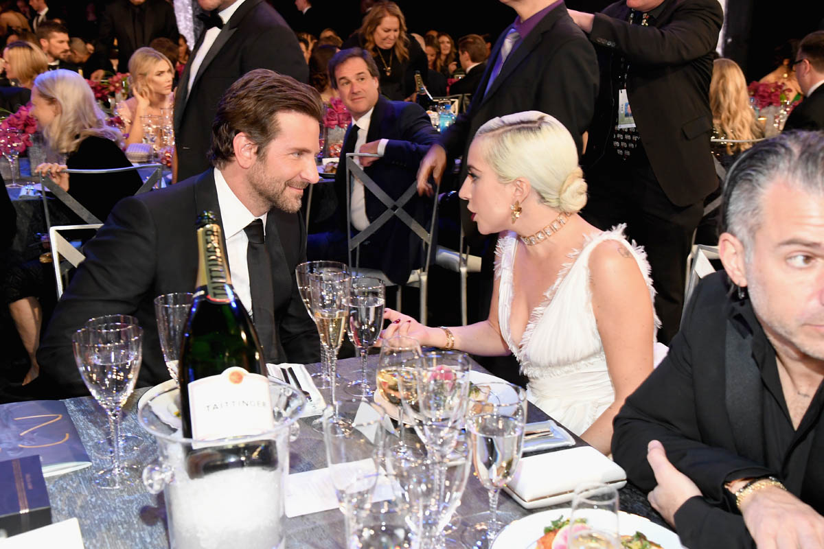 Lady Gaga and Bradley Cooper attend SAG Awards and perform Shallow in Vegas
