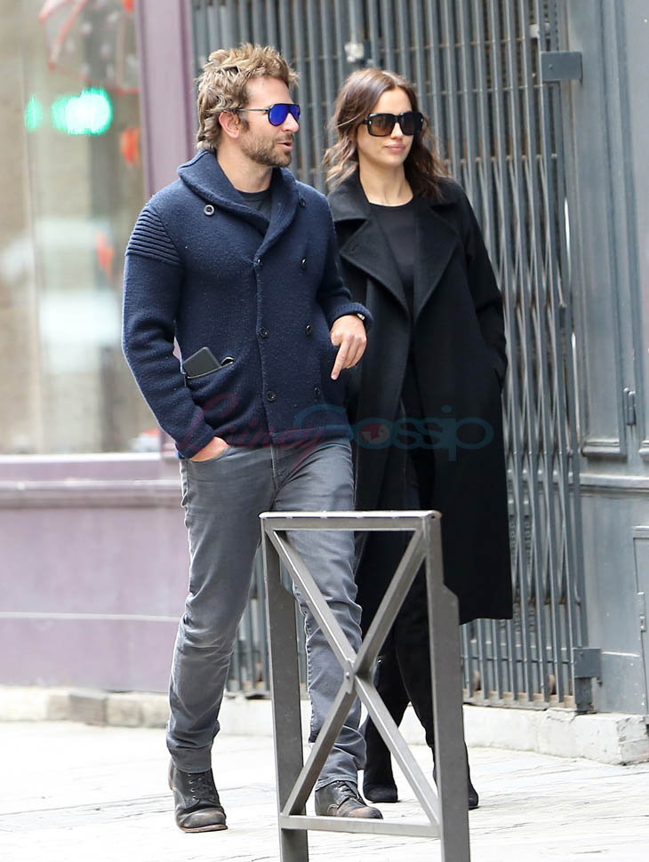 Bradley Cooper in Paris with Irina Shayk after having breakfast with ...