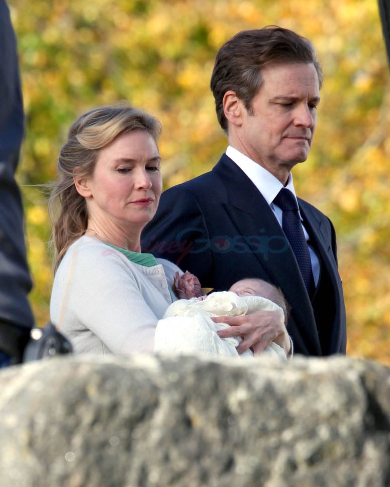 Renee Zellweger and Colin Firth in christening scene on