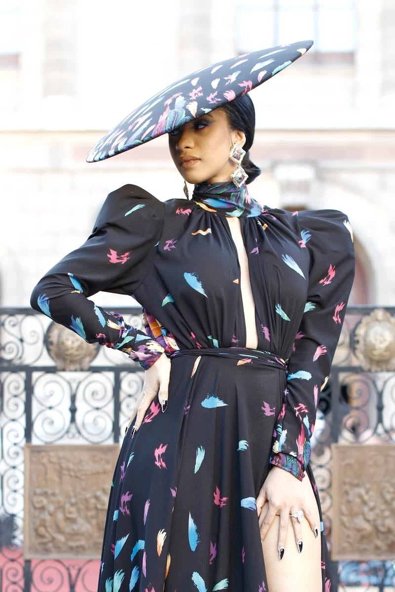 Cardi B at Paris Fashion Week in October 2021, Pantone Revealed the Colour  of 2022, Taking Note From Celebrities, Designers, and Street Style Stars