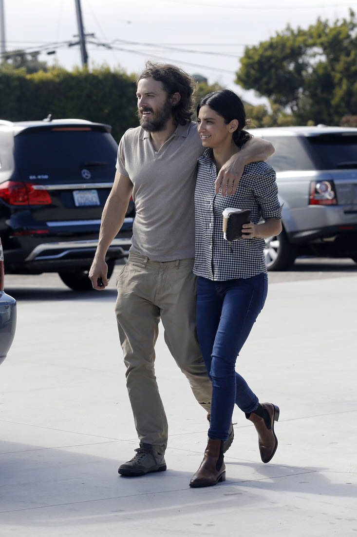 Casey Affleck and Girlfriend Floriana Lima at Manchester By the