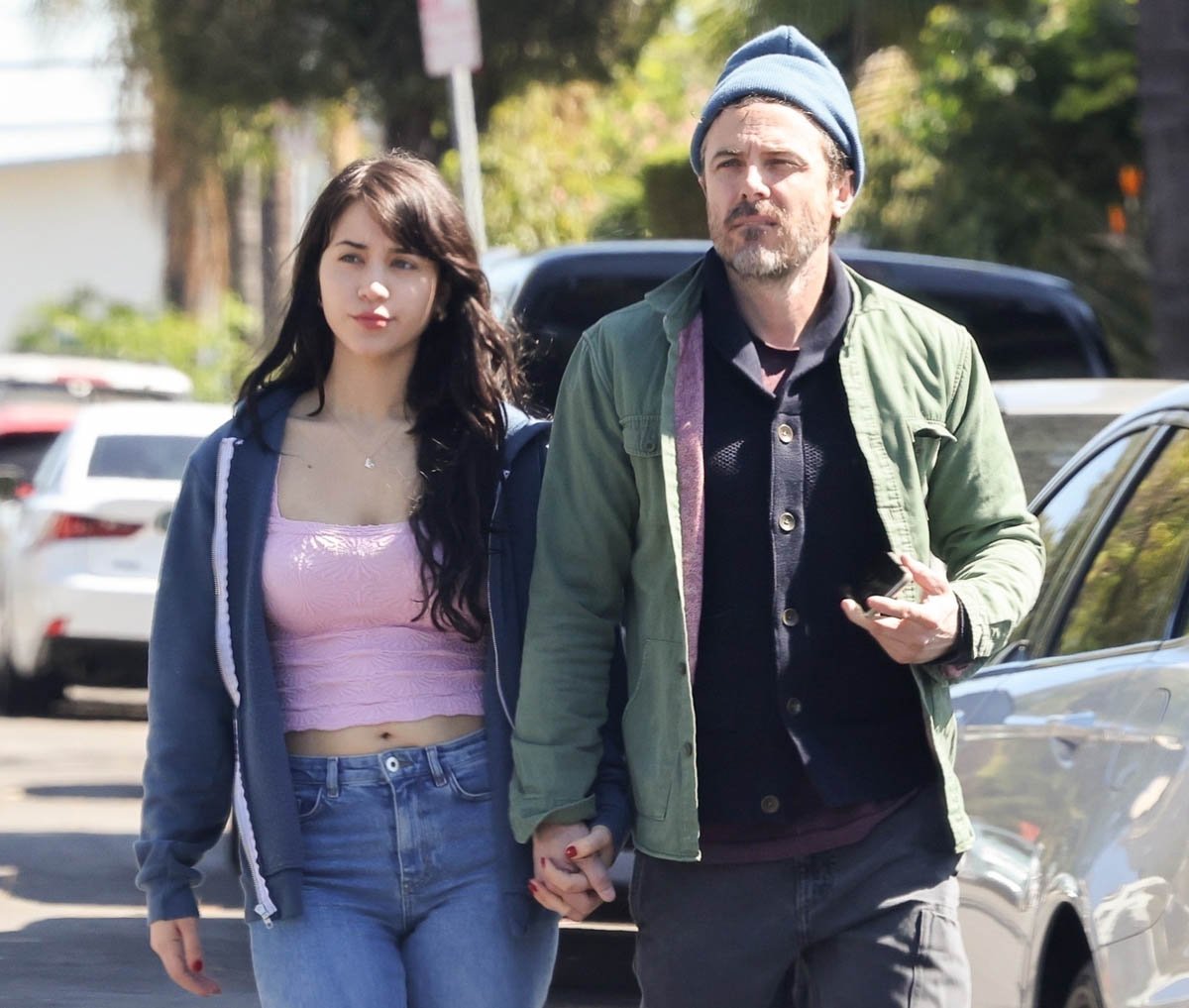 Casey Affleck Kicks Off the Week at Lunch with Girlfriend Caylee