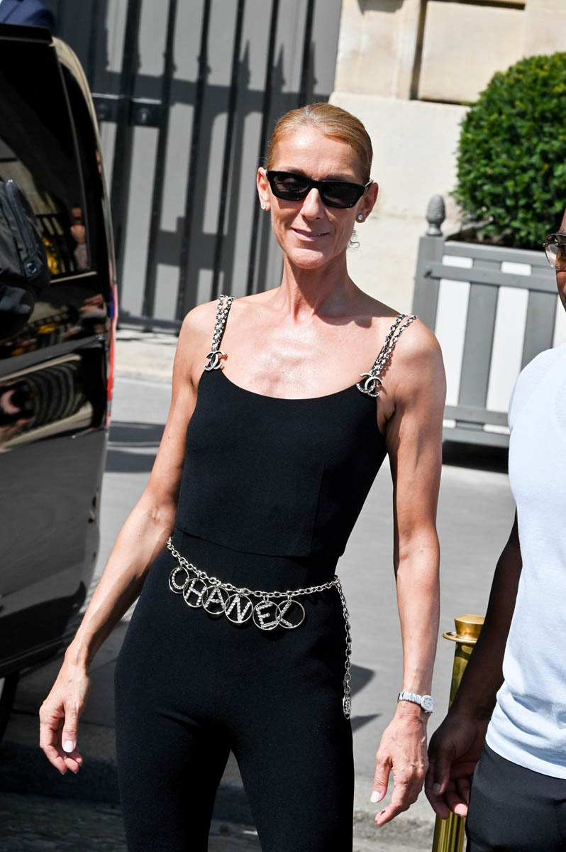 Queen of all the feelings, Celine Dion, arrives in Paris for Fashion Week