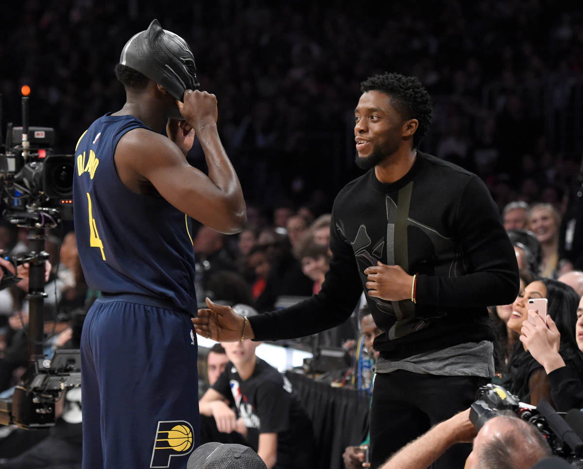 X \ Indiana Pacers على X: Last night, @VicOladipo got some help from  @chadwickboseman for his #BlackPanther dunk in the Slam Dunk Contest. Recap  & videos