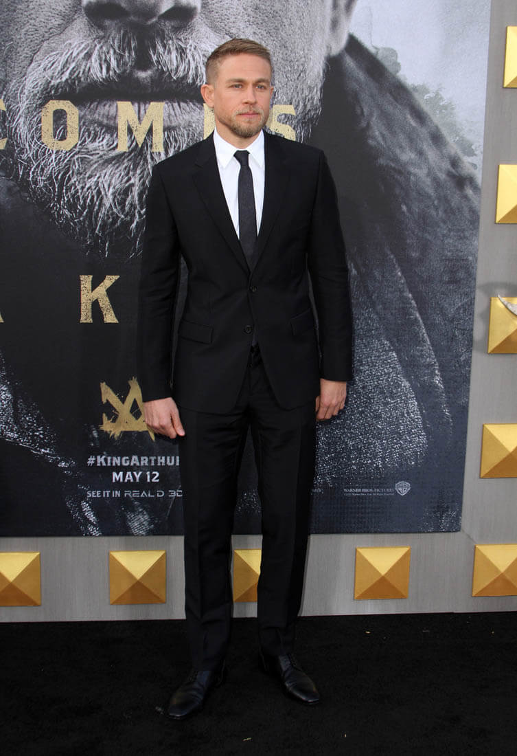 Charlie Hunnam at LA premiere of King Arthur: Legend Of The Sword as ...