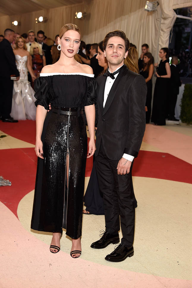 Jessica Chastain and Xavier Dolan at the 2016 MET Gala