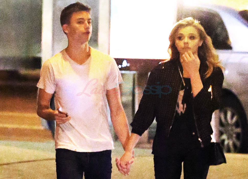 Chloë Grace Moretz enjoys her birthday while holding hands with Brooklyn  Beckham Featuring: Chloë Grace Moretz