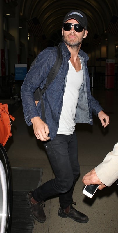 Chris Pine at LAX ahead of release of Jack Ryan: Shadow Recruit|Lainey ...