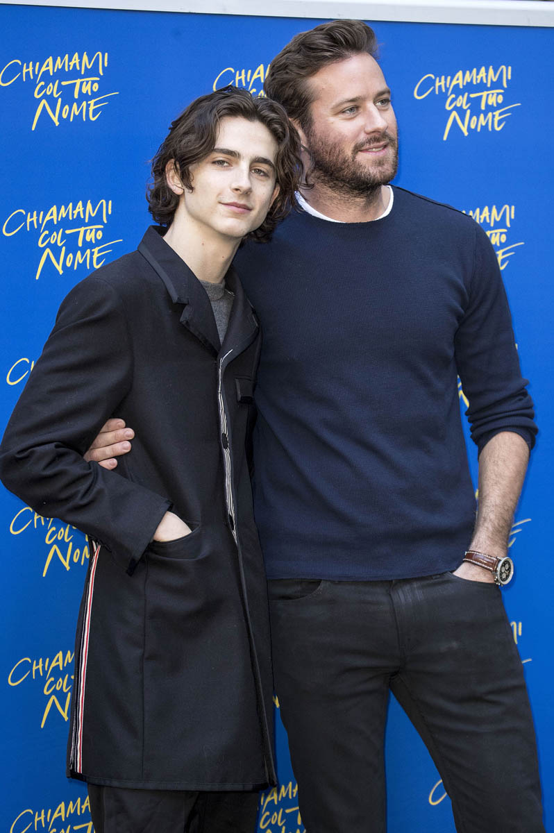 Armie Hammer And Timothee Chalamet Premiere Call Me By Your Name In Rome After Oscar Nominations