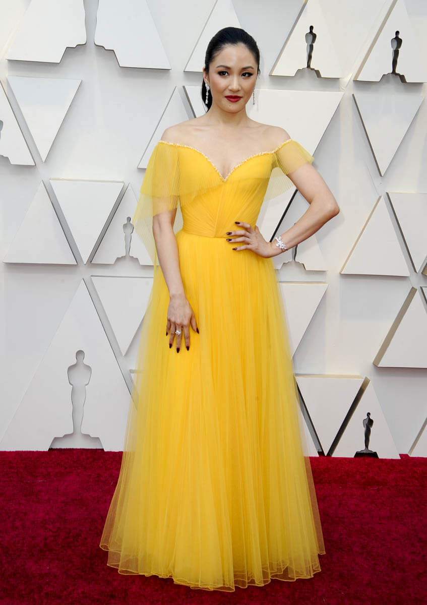 Constance Wu’s marigold and Henry Golding’s cheese at the Oscars