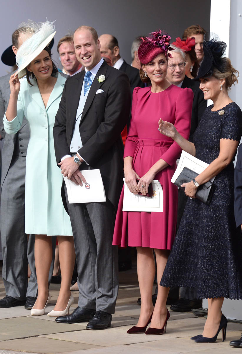 The Cambridges and Sussexes show PDA at Princess Eugenie's wedding