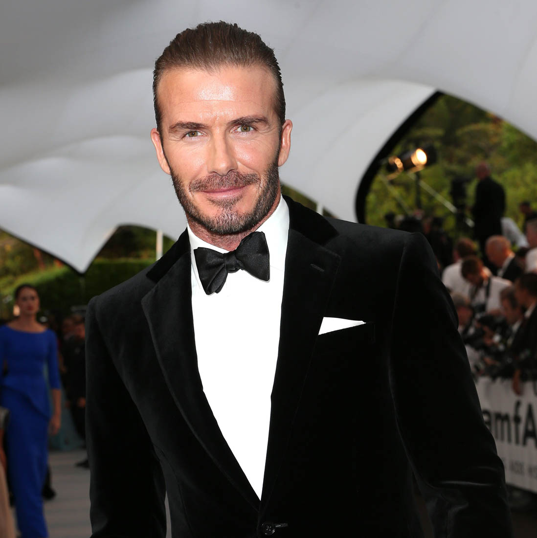 David Beckham at Cannes amfAR gala for the first time