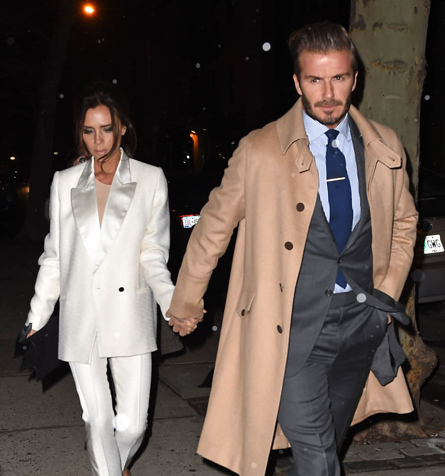 David and Victoria Beckham have dinner in New York with Anna Wintour ...