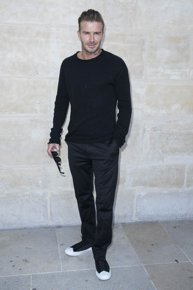 David Beckham has reclaimed some hot at Louis Vuitton show in Paris as ...